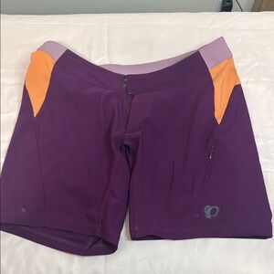 Pearl Izumi Women's Purple and Orange Cycling Shorts